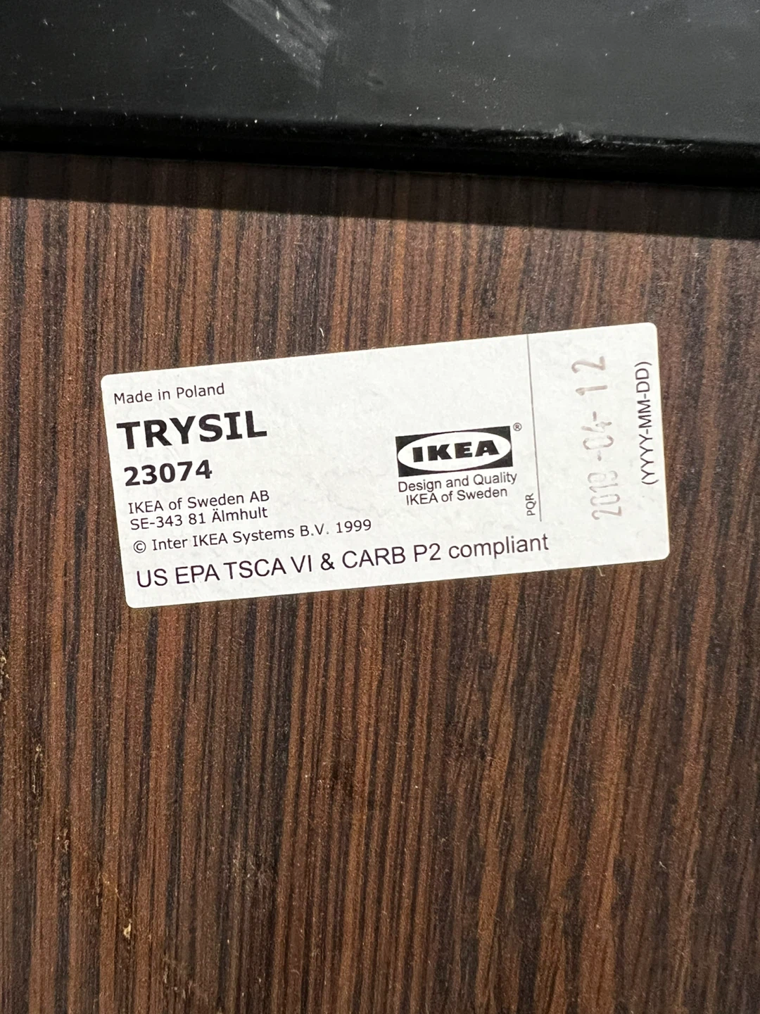 IKEA TRYSLIL Queen Bed Frame with Storage Drawers - photo 4