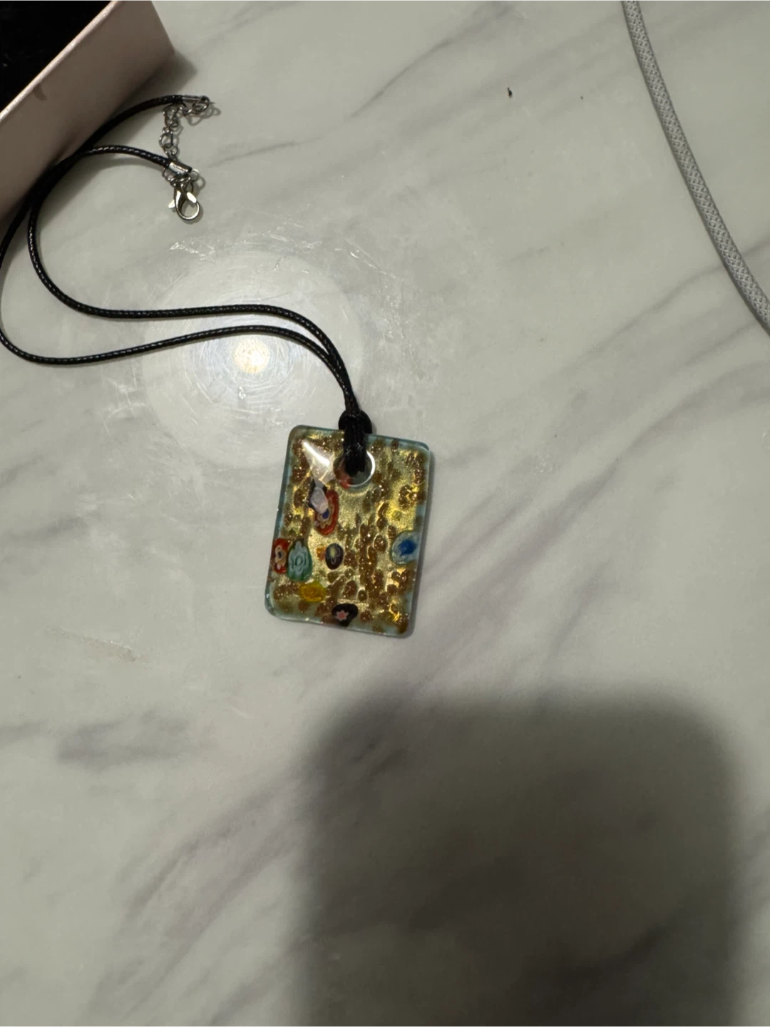Muranu glass pendant necklace