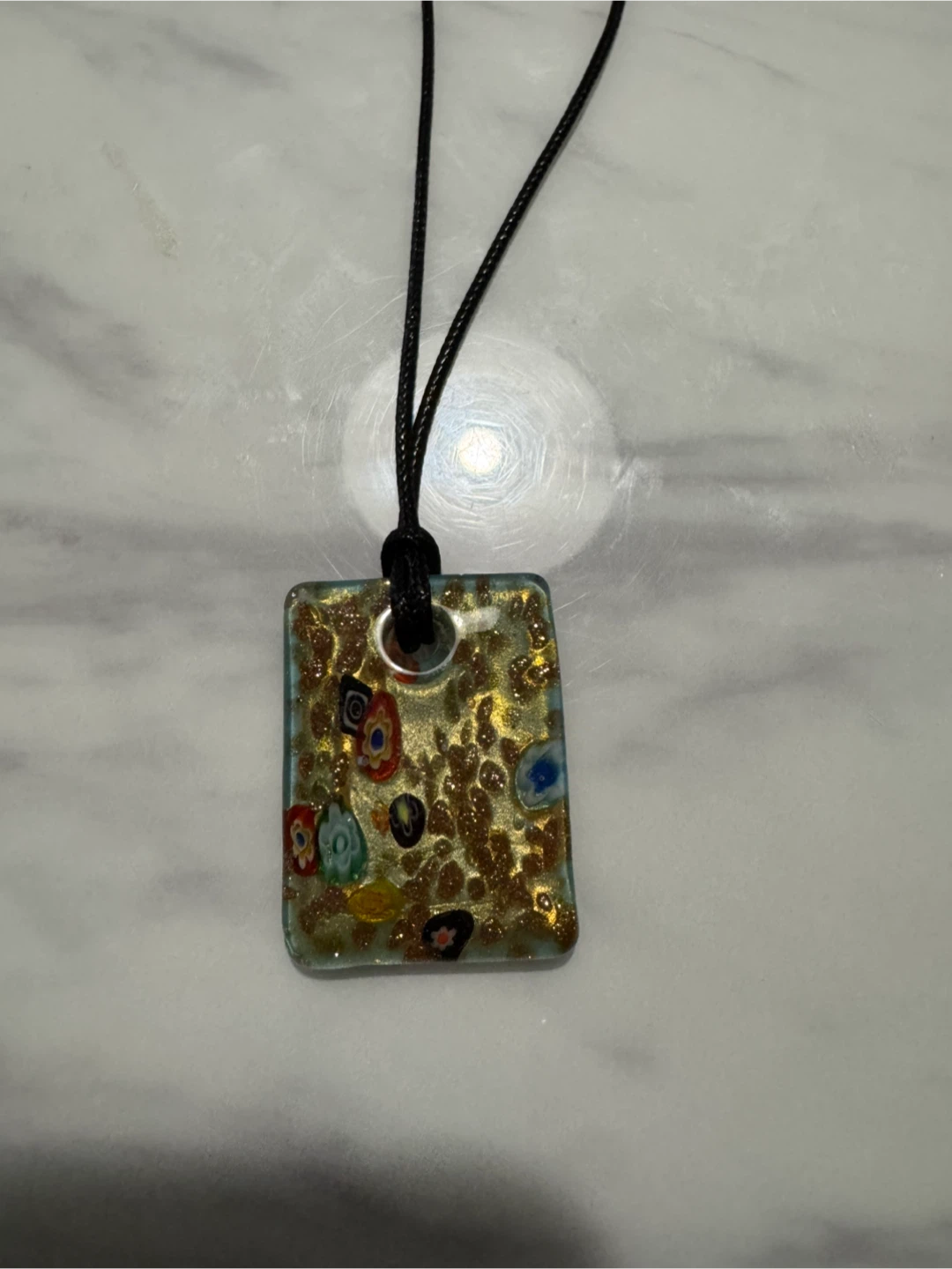 Muranu glass pendant necklace - photo 2