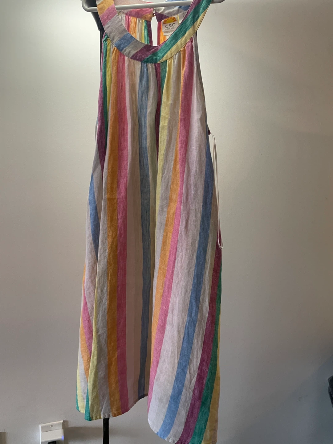 C&C California Striped Linen Dress (size small)