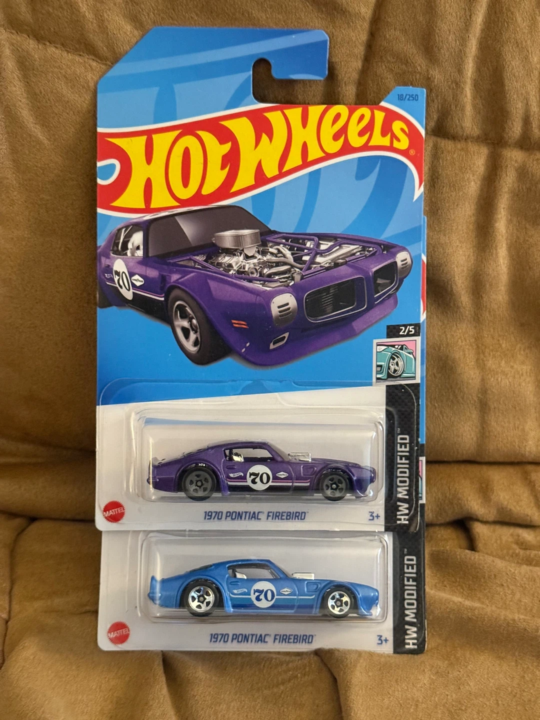 Hot Wheels 1970 Pontiac Firebird - Purple and Blue