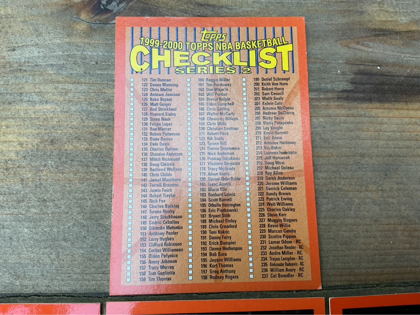 7. 1999-2000 TOPPS NBA SERIES 2 Cards ! - photo 2