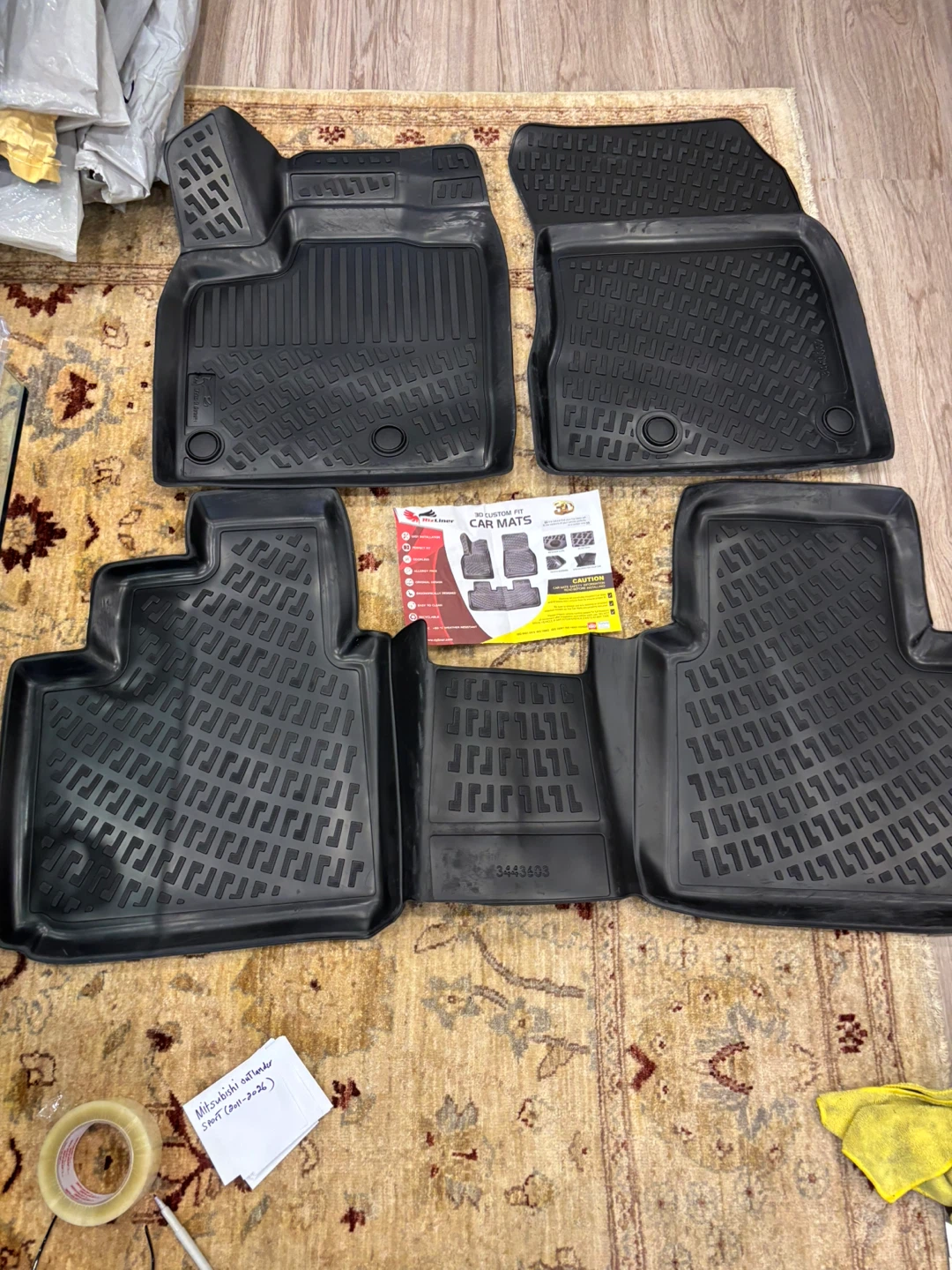 All-weather Car Mats for Mitsubishi Outlander Sport (2011-2026) - photo 3