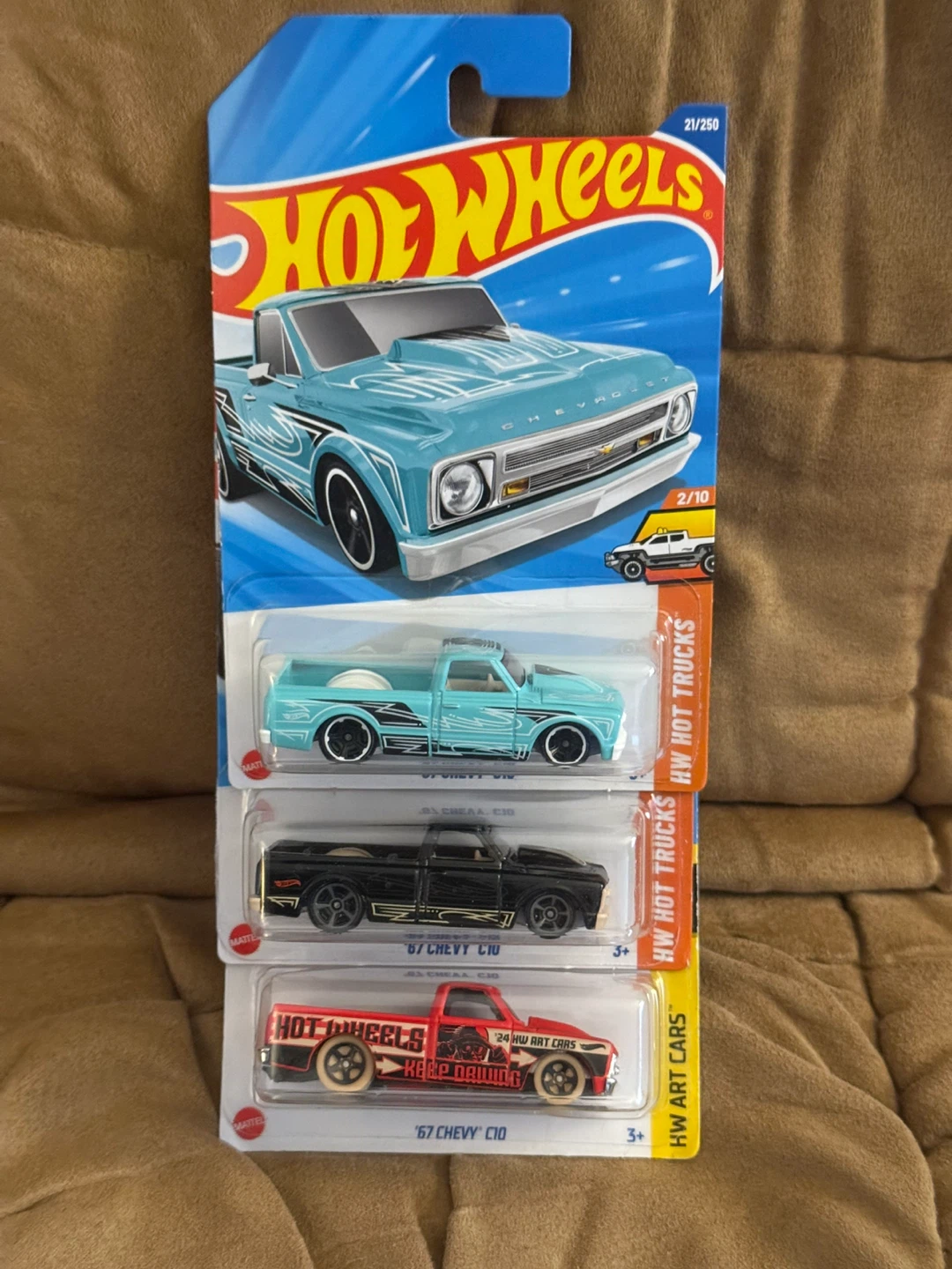 Hot Wheels '67 Chevy C10 Die-Cast Toy Trucks lot