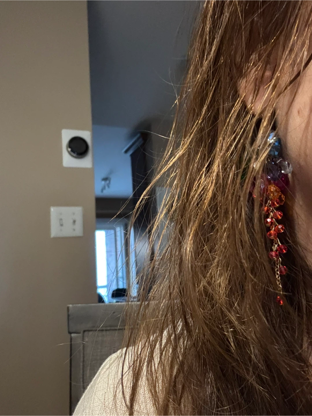 Colourful Beaded Drop Earrings - photo 2