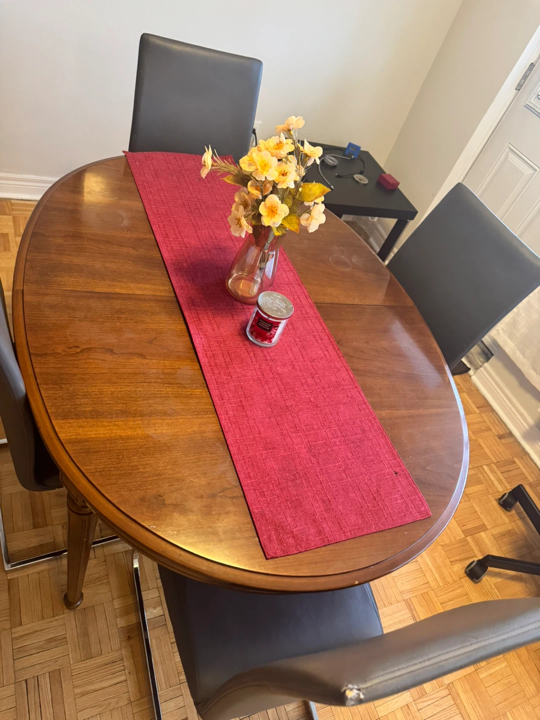 Wooden Dining Table with 4 Chairs - photo 4