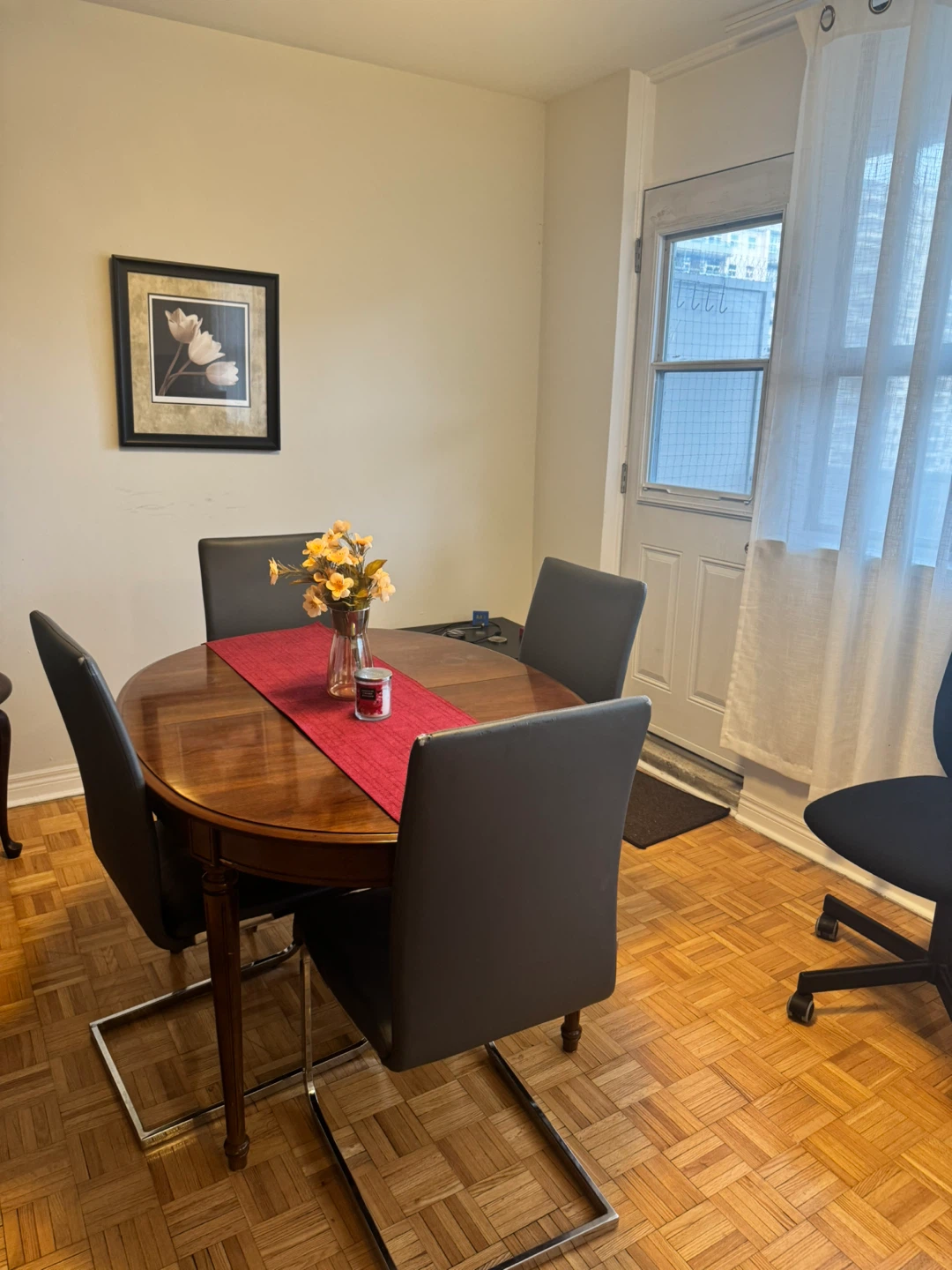 Wooden Dining Table with 4 Chairs - photo 3