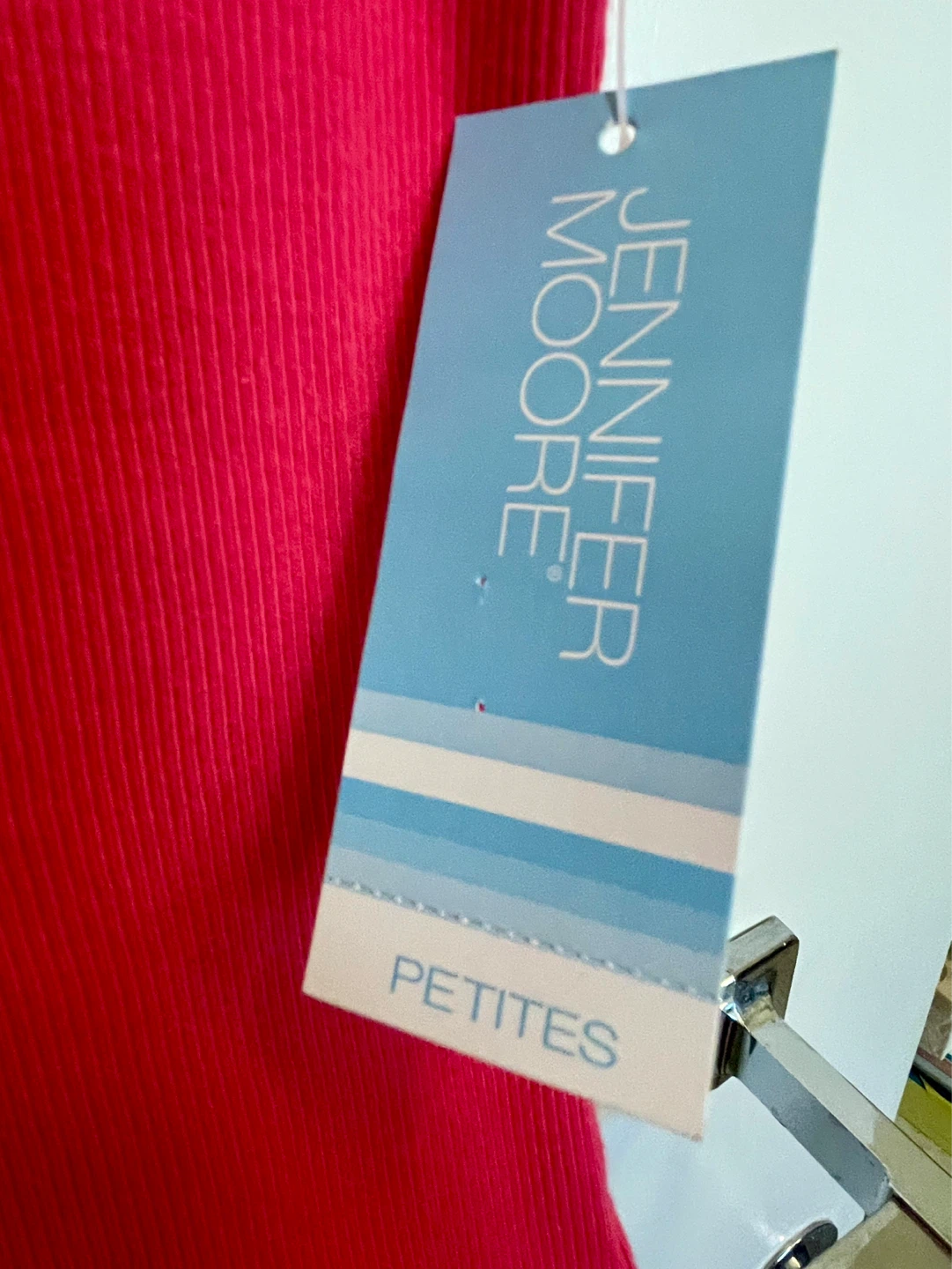 NEW Jennifer Moore Hot Pink Ribbed Tank Top - Petites S/P - photo 2