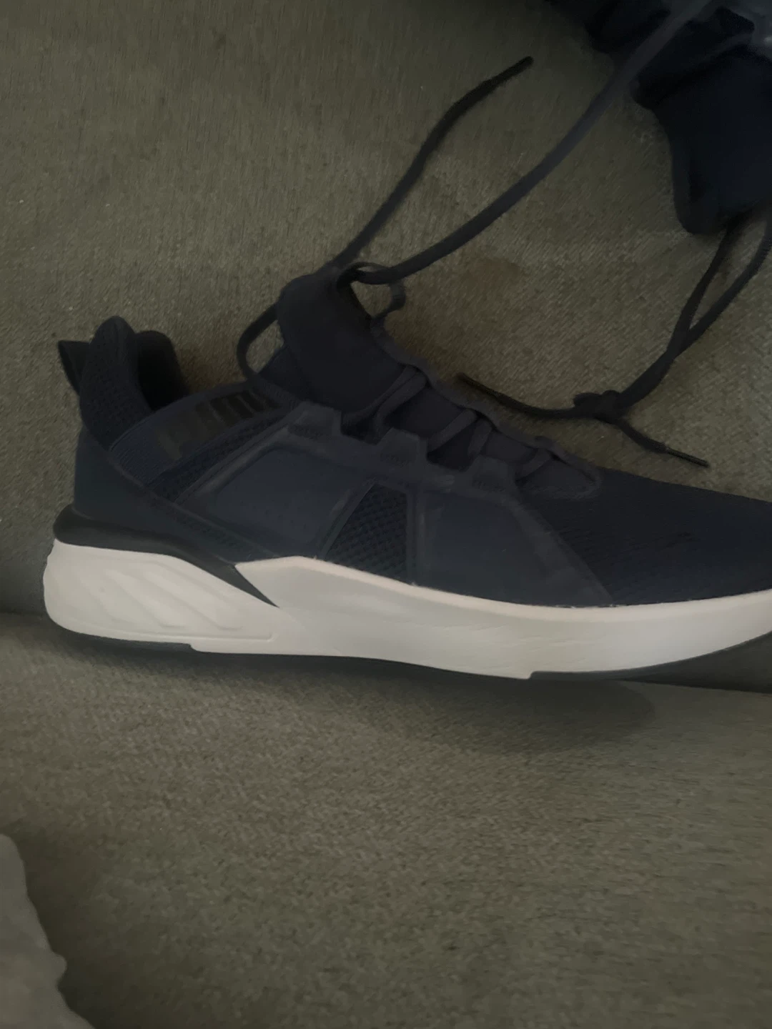 Puma navy blue athletic shoes - photo 2