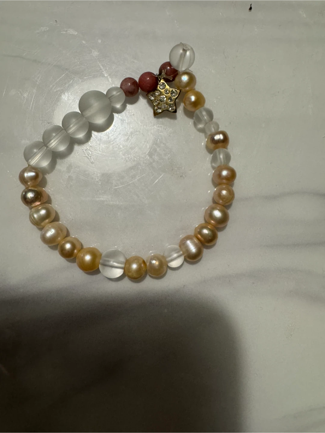Beaded Bracelet with Star Charm