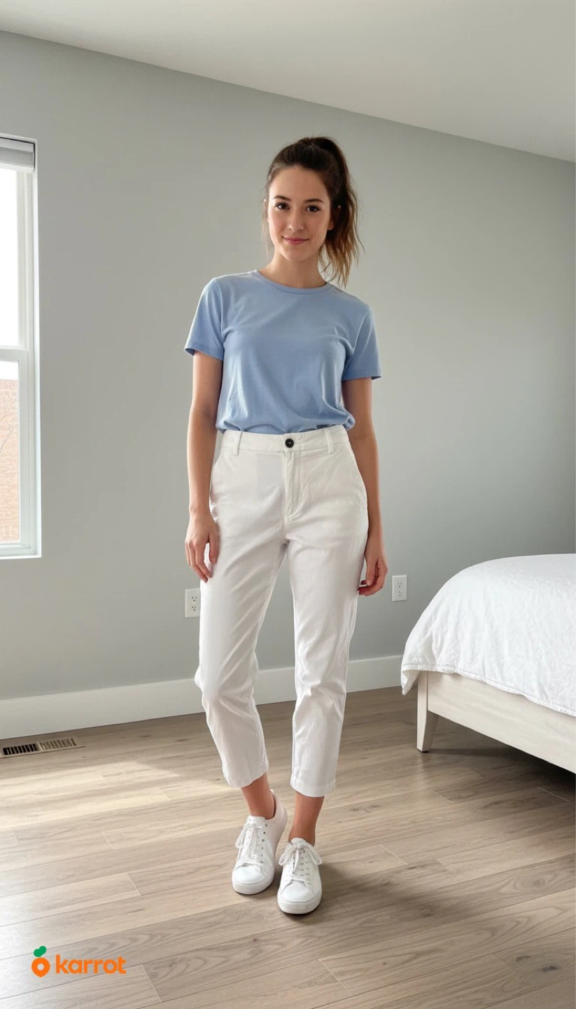 Trafaluc Zara White Cropped Pants - Women's XS