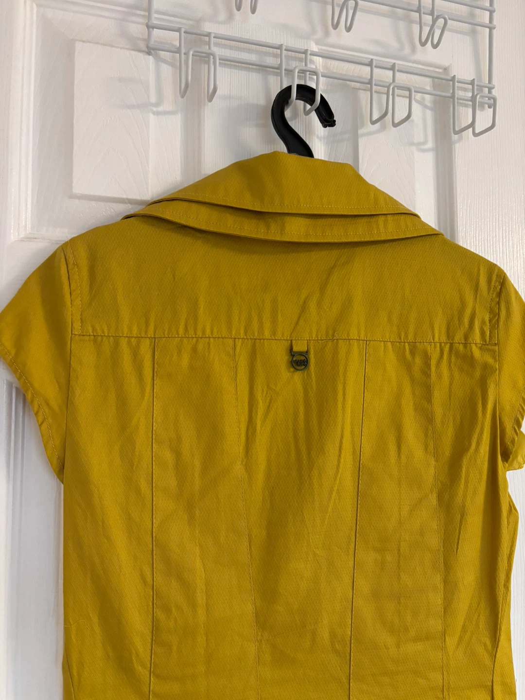 BNWT Yellow Short Sleeve Button-Up Cotton Dress - photo 5