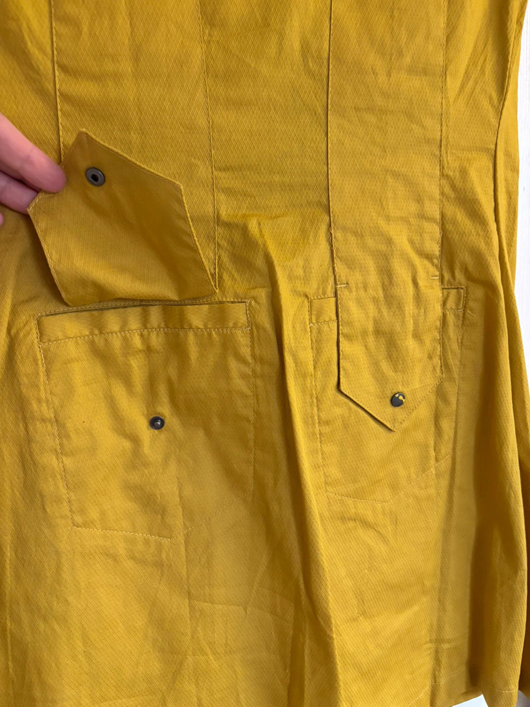 BNWT Yellow Short Sleeve Button-Up Cotton Dress - photo 4