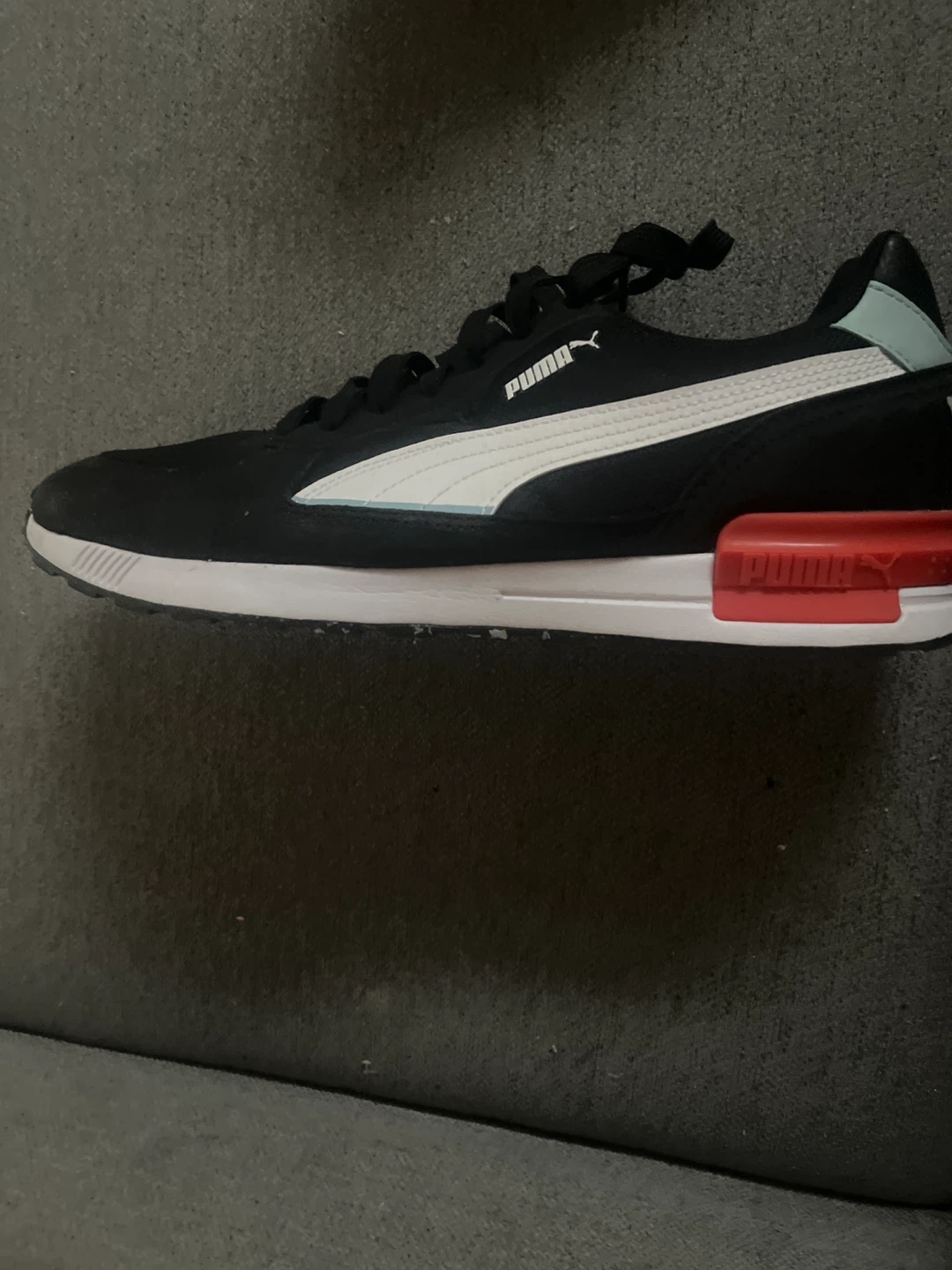 Puma Running Shoes - Black/White/Red - photo 3