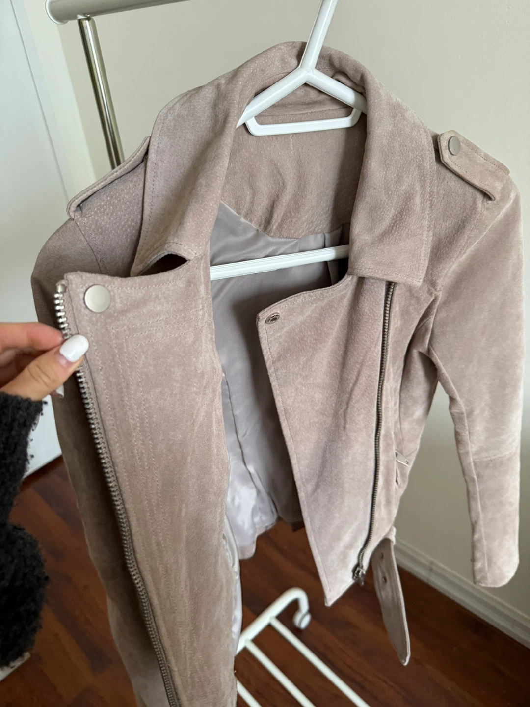 Tan Suede Moto Jacket - photo 3