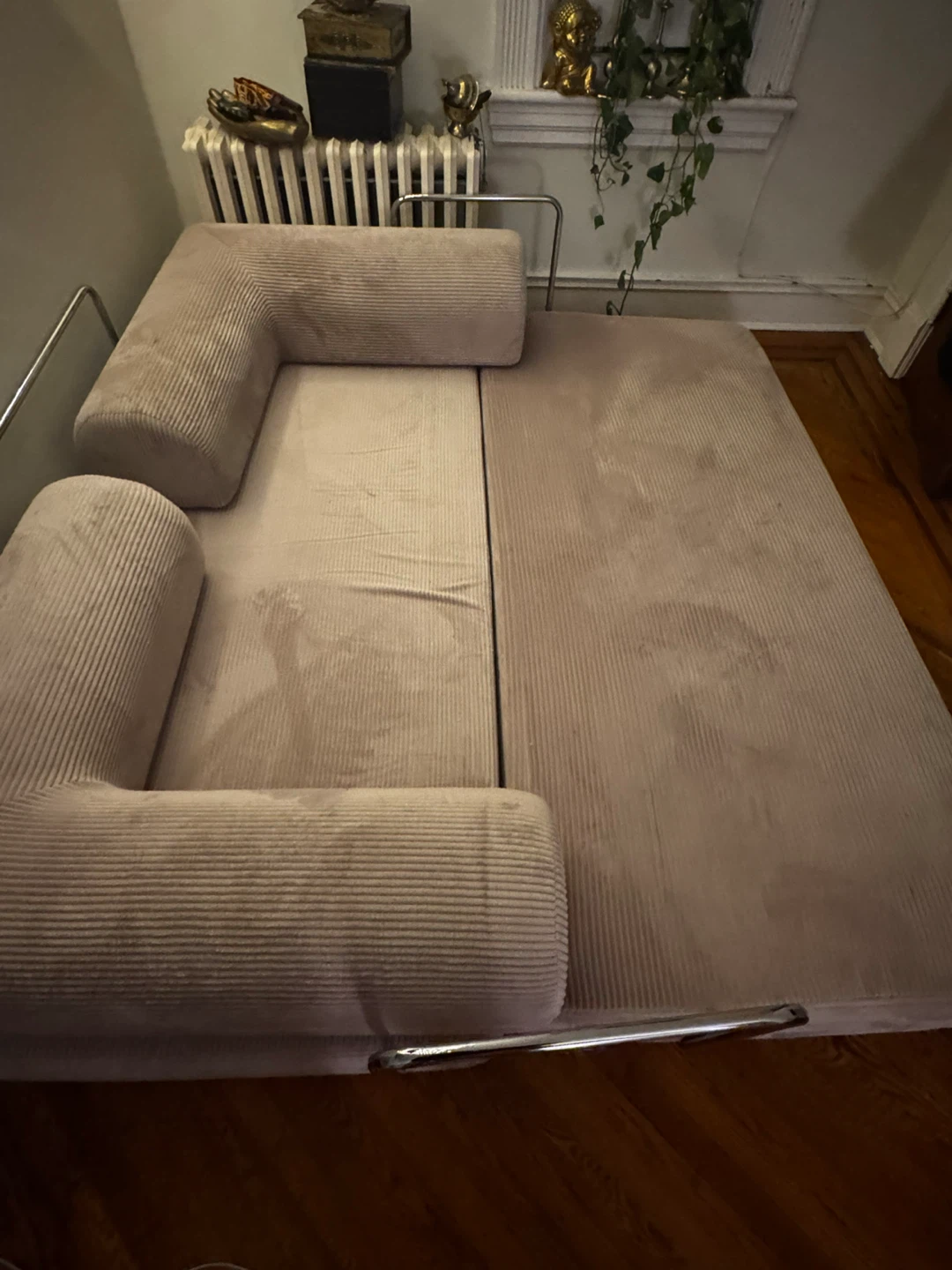 Desert Rose Corduroy Sofa/Daybed with Bolster Pillows - photo 2