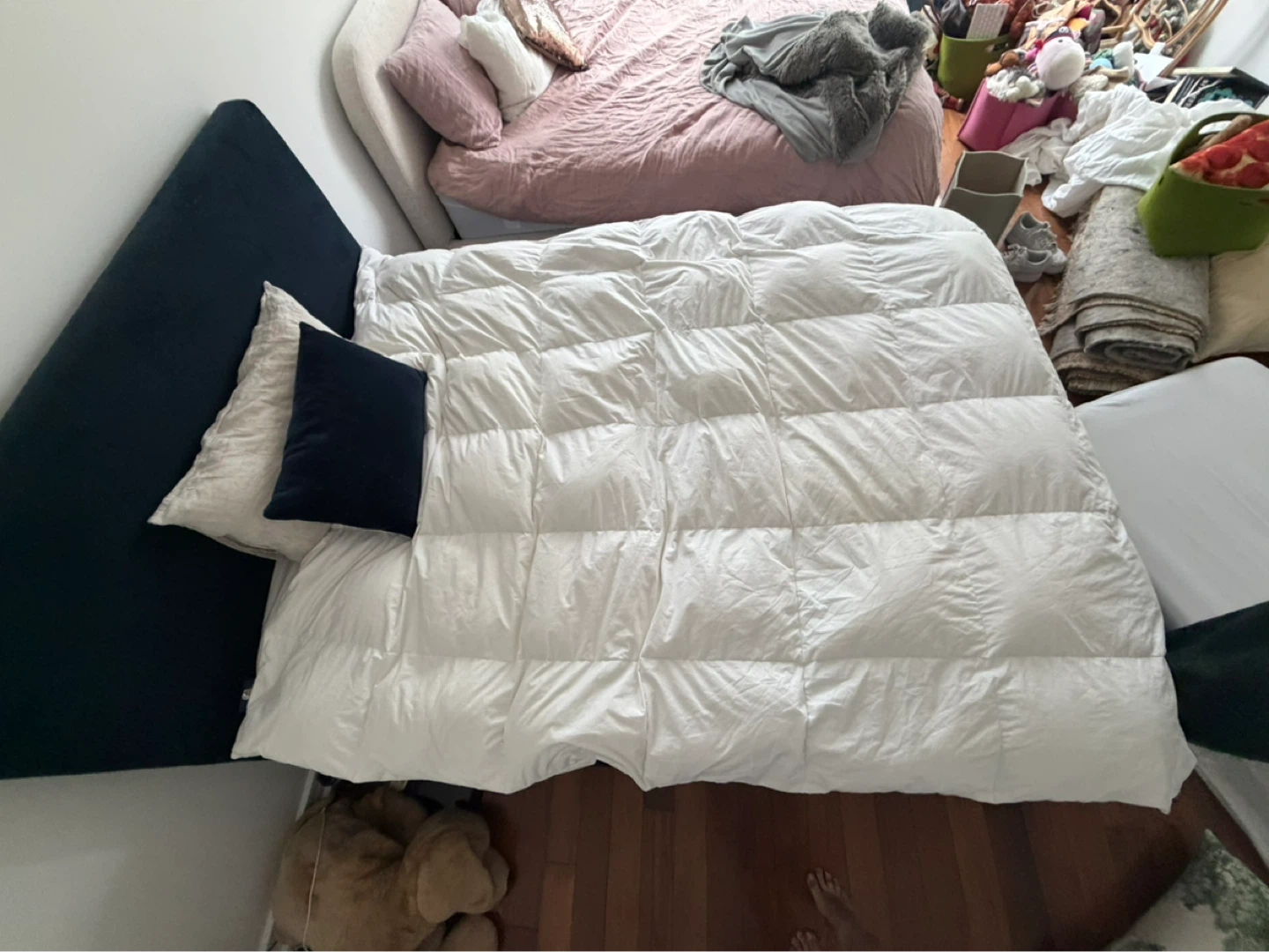 Dark blue bed frame - photo 5