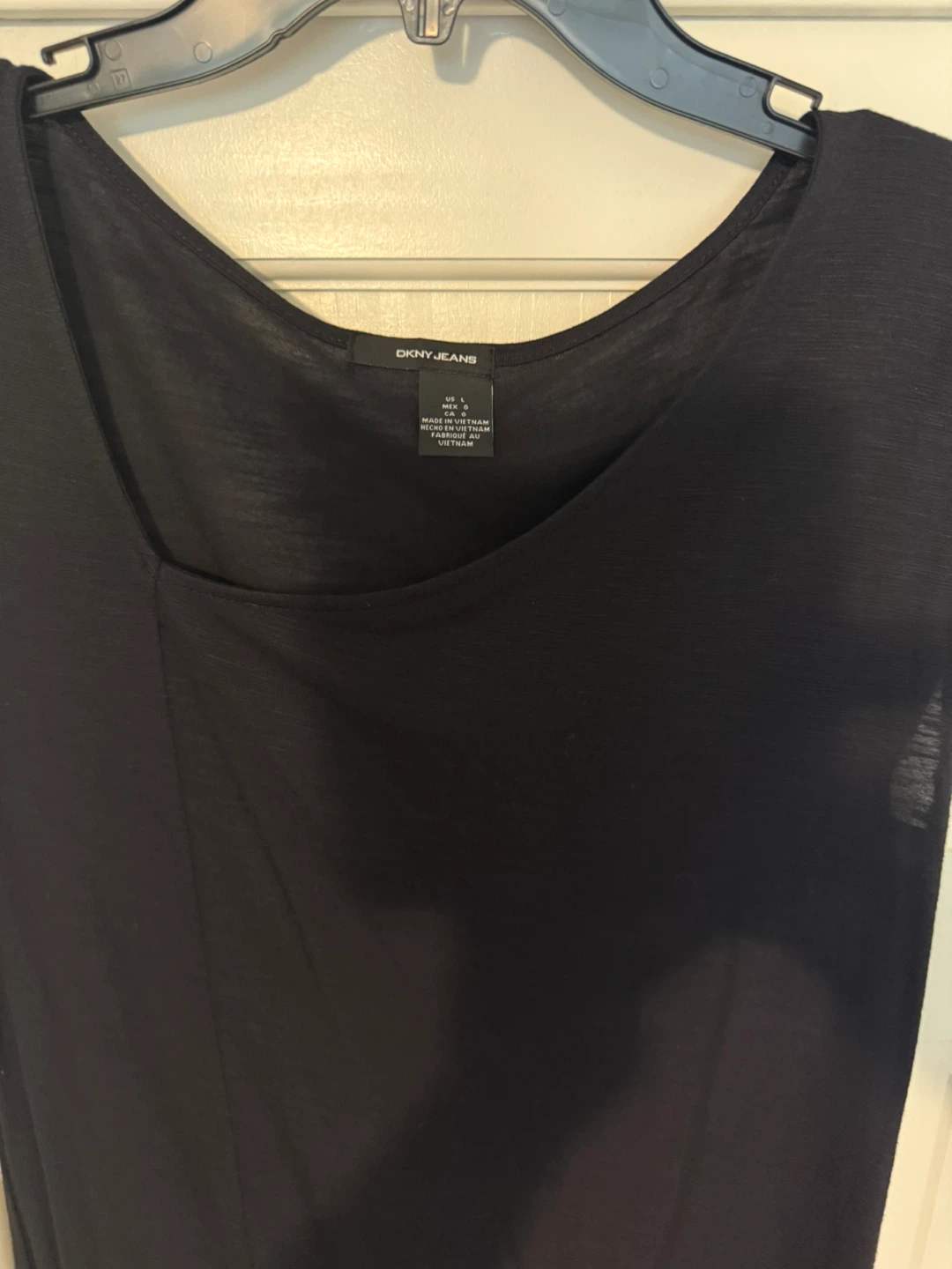 DKNY Jeans Black Short Sleeve T-Shirt Top - Size M