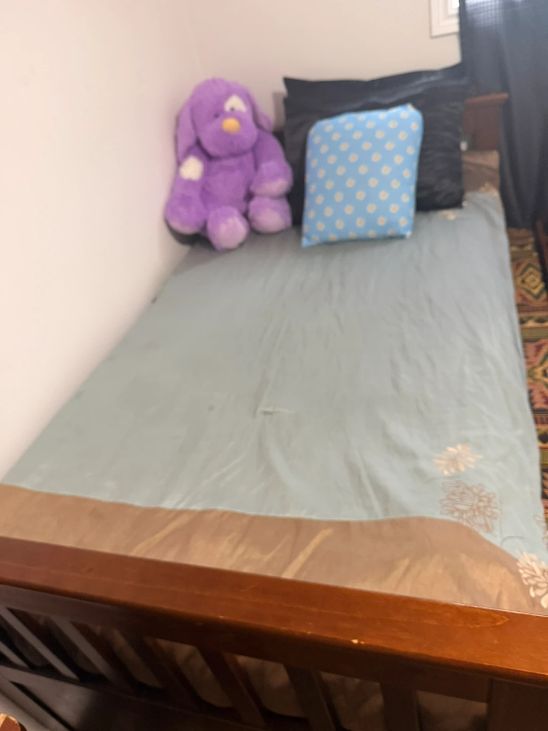 Wooden Single Bed Frame with Drawers and pull out bed - photo 5
