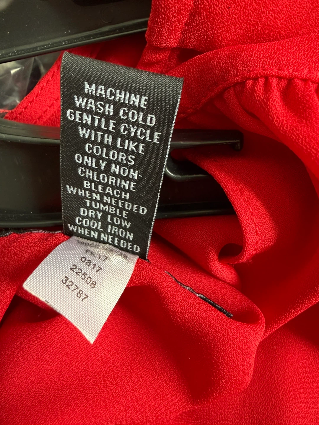 INC International Concepts Red Lace Sleeve V-Neck Blouse - photo 5