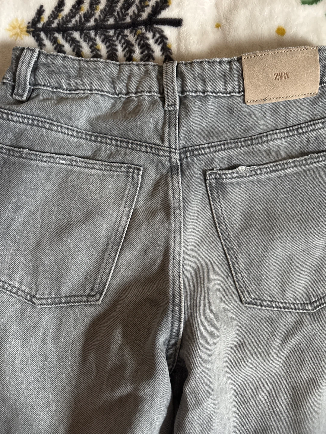 ZARA Kids Grey Denim Jeans - Size 13-14 / 164cm - photo 3