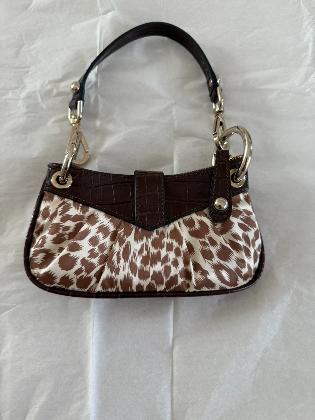 Guess Brown Leopard Print Shoulder Bag - photo 3