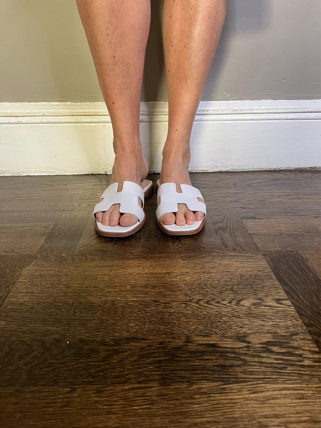 Steve Madden White H-Band Slide Sandals - photo 4