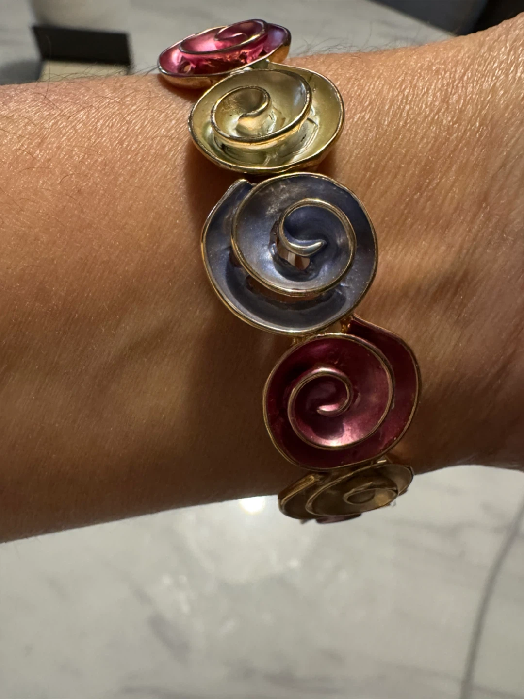 Multi-colour Swirl Bracelet - photo 2