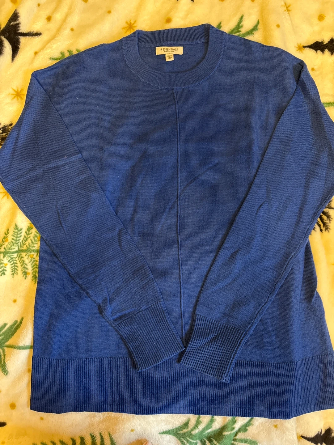 Essentials Crew Neck Sweater -  Royal Blue