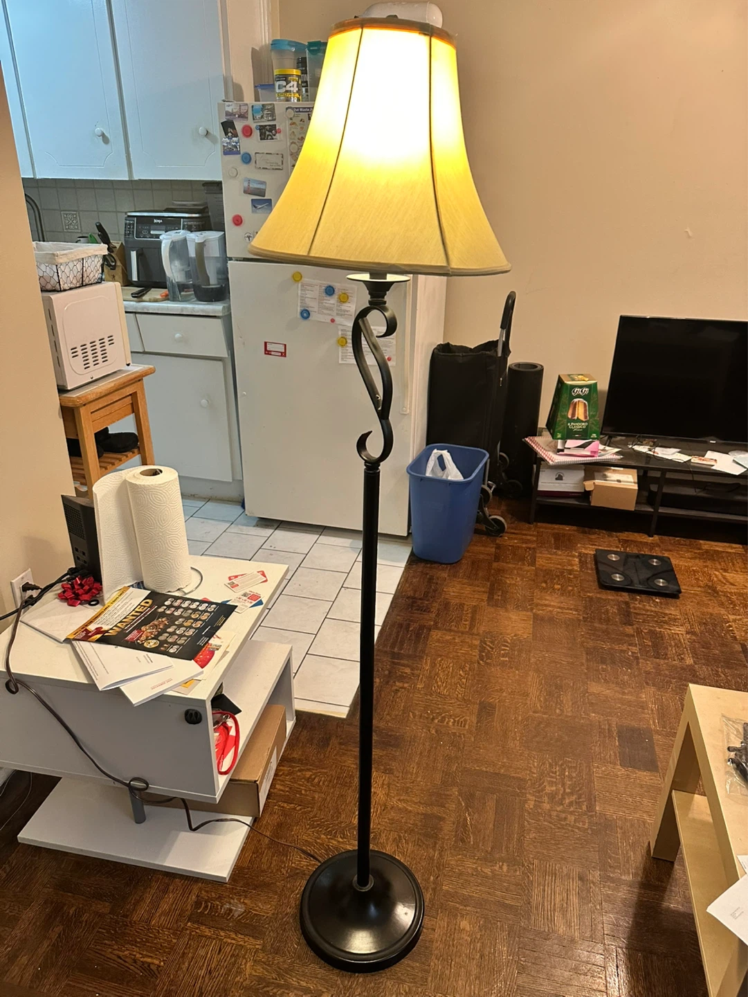 Standing Floor Lamp with Light Bulb