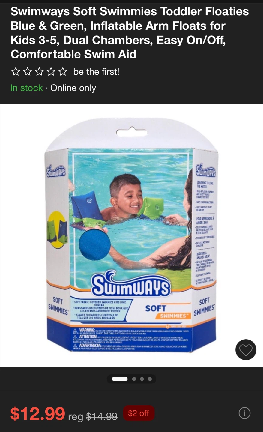 SwimWays Soft Swimmies Toddler Floats - photo 3