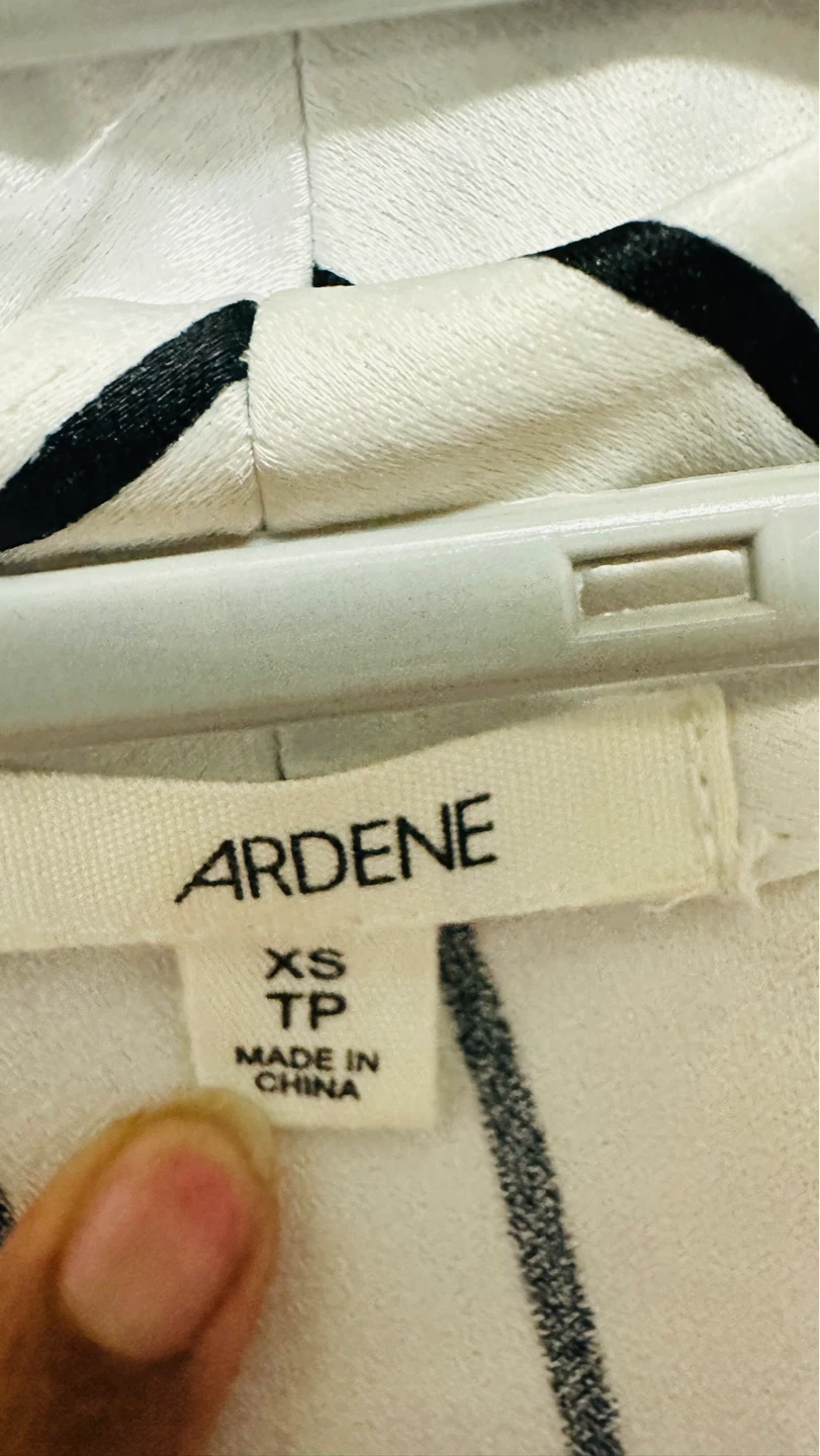 Ardene White Striped Blazer XS - photo 2