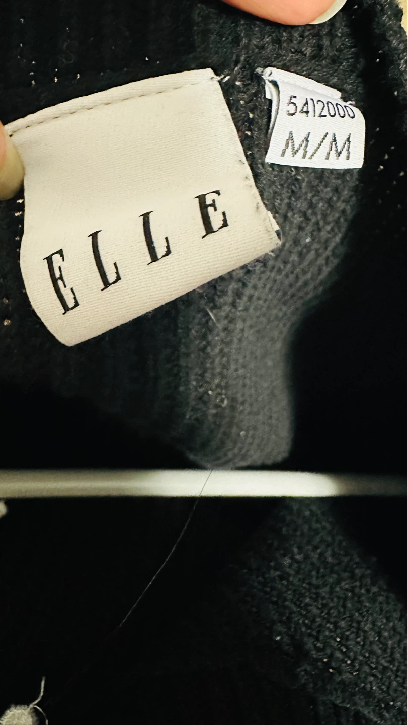 ELLE Black Polka Dot Sweater M/M - photo 2