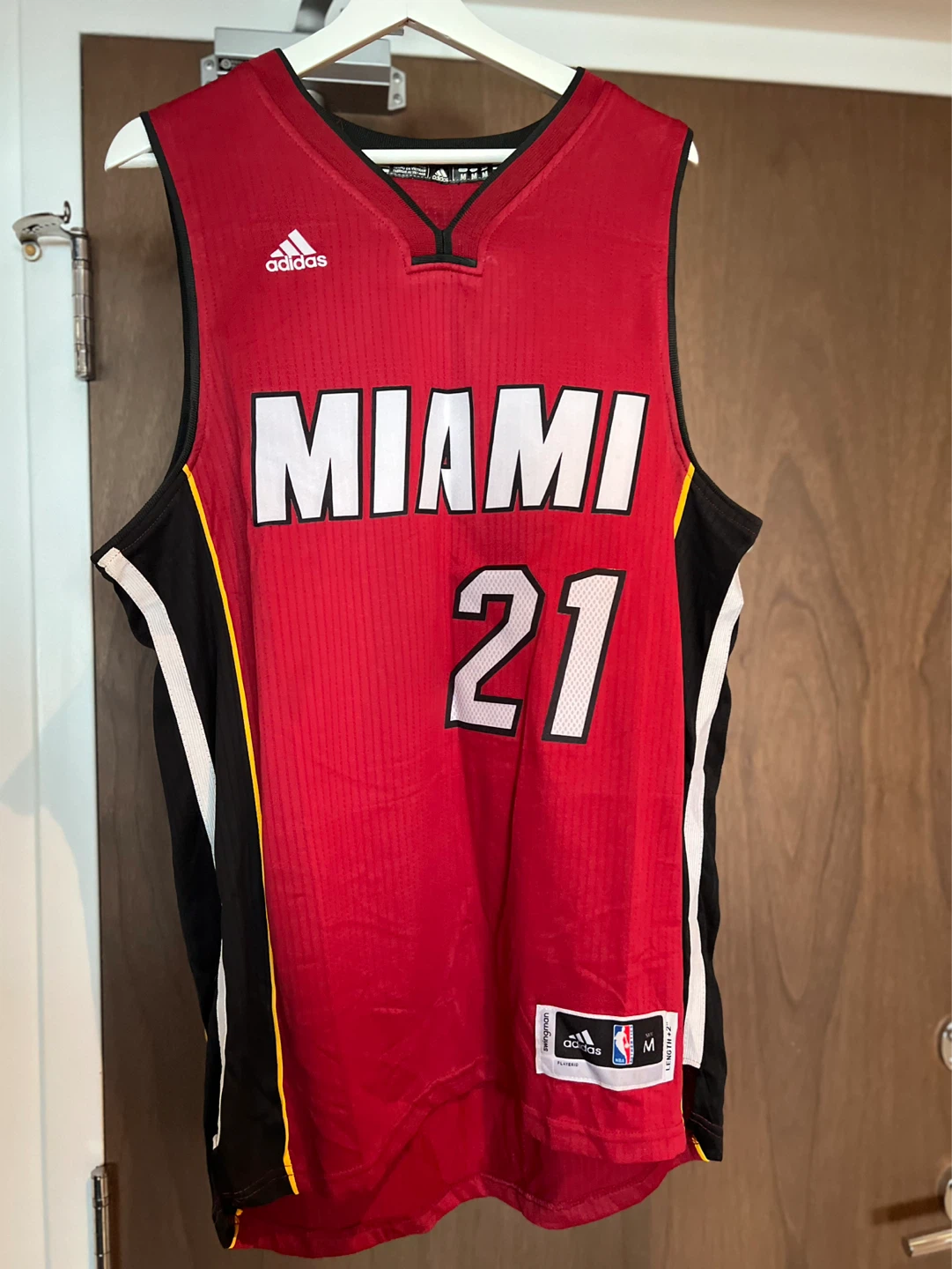 Adidas Miami Heat Hassan Whiteside #21 Jersey