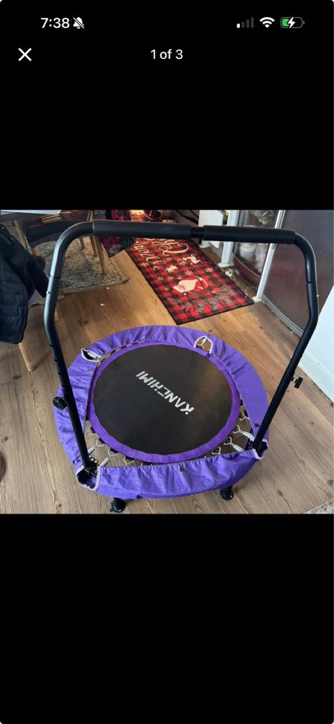 Trampoline 40 inch home fitness exercise foldable rebounder