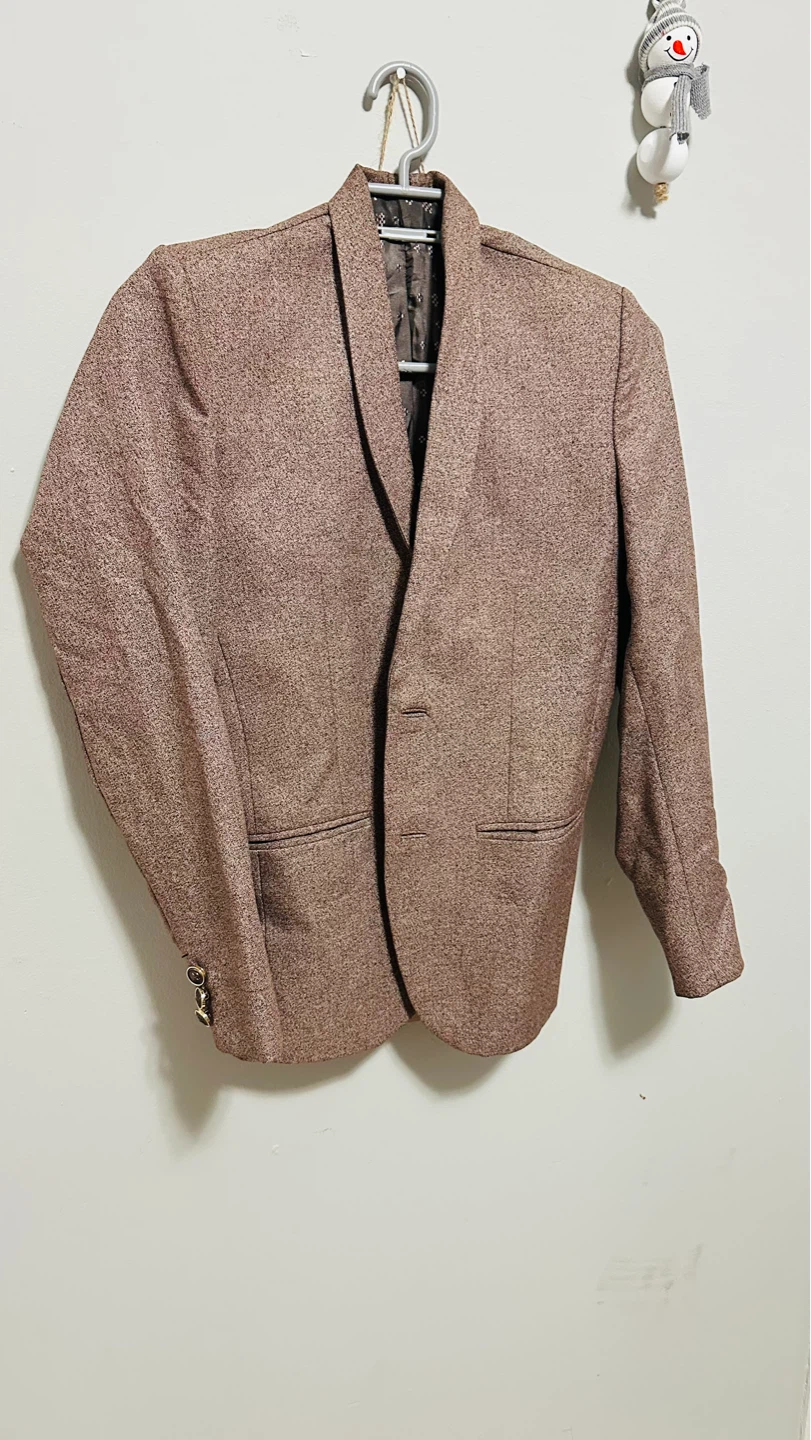 Brown Speckled Blazer and Pants Set - photo 3