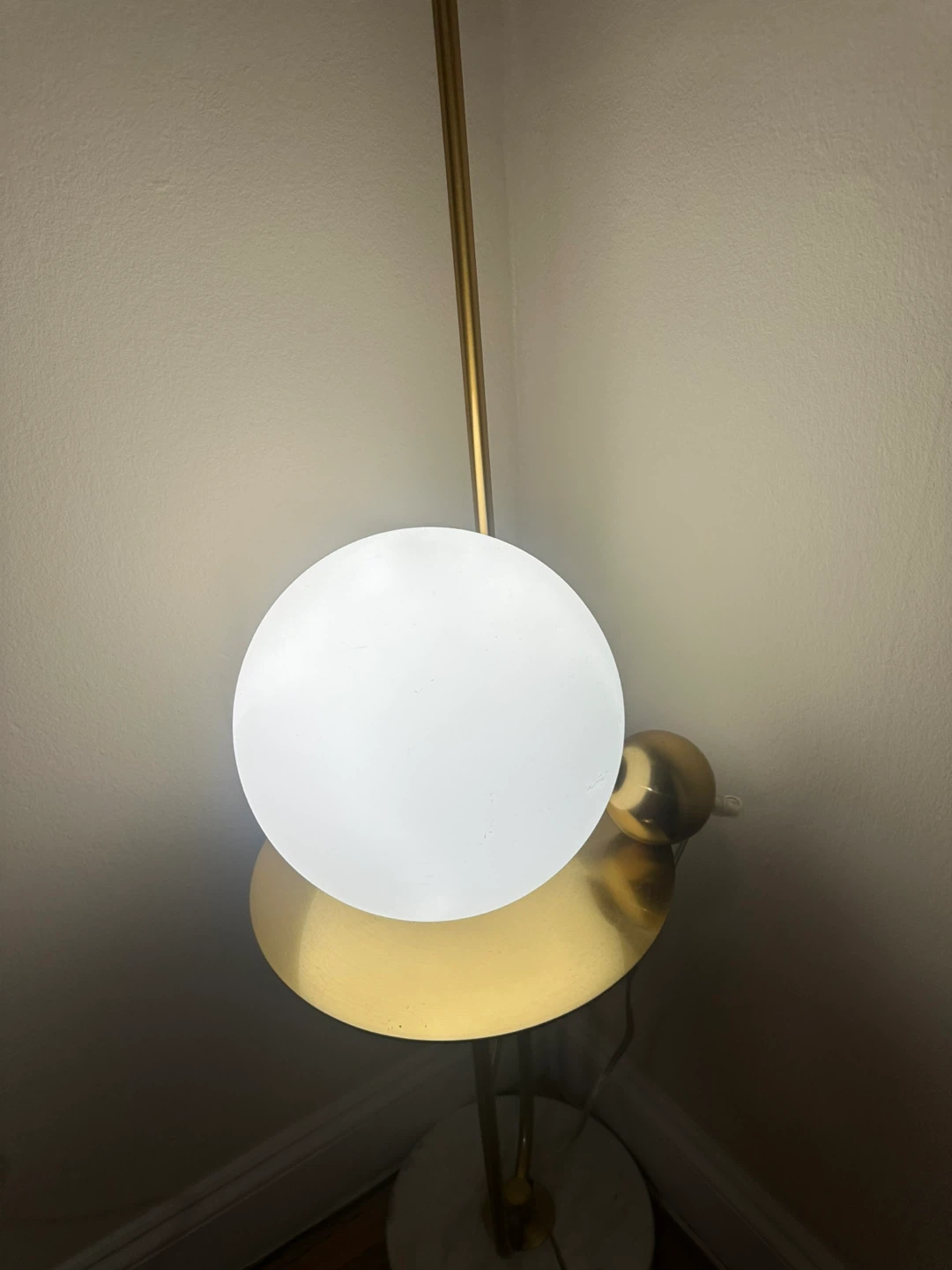 Modern Globe Lamp with Gold Accent - photo 2