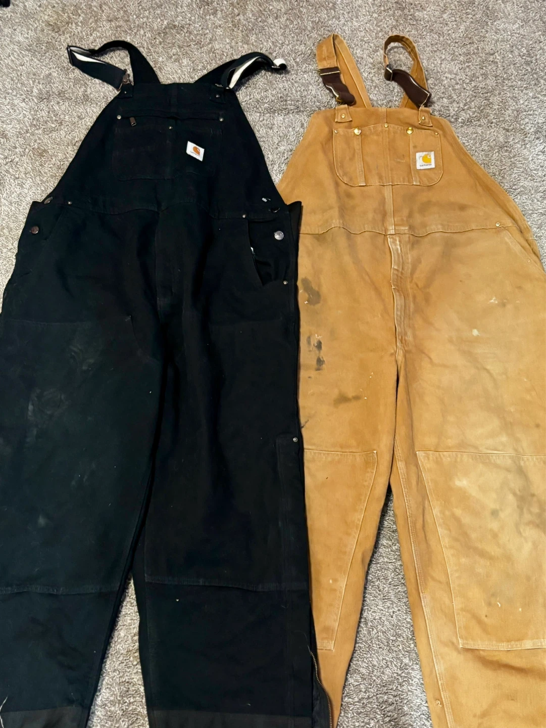 $5 baggy jeans, and carhartt overalls - photo 2