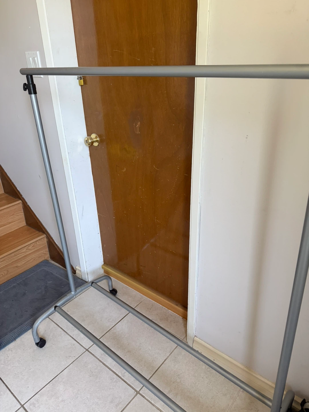 Rolling Garment Rack - clothes rack