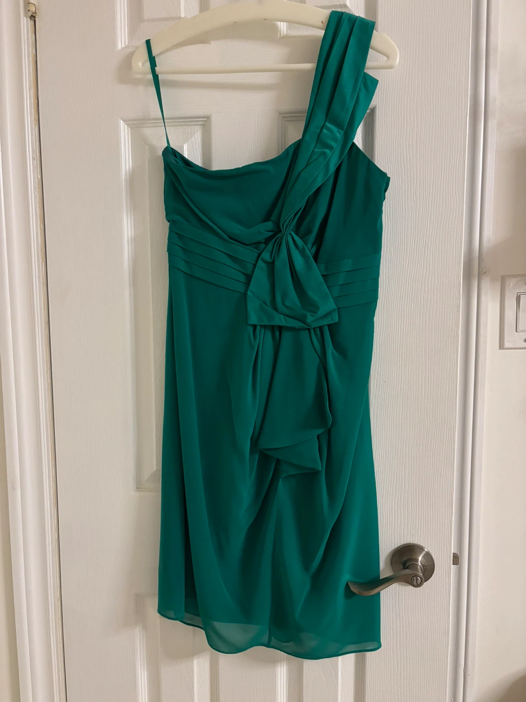 Emerald Green One-Shoulder Dress - photo 4