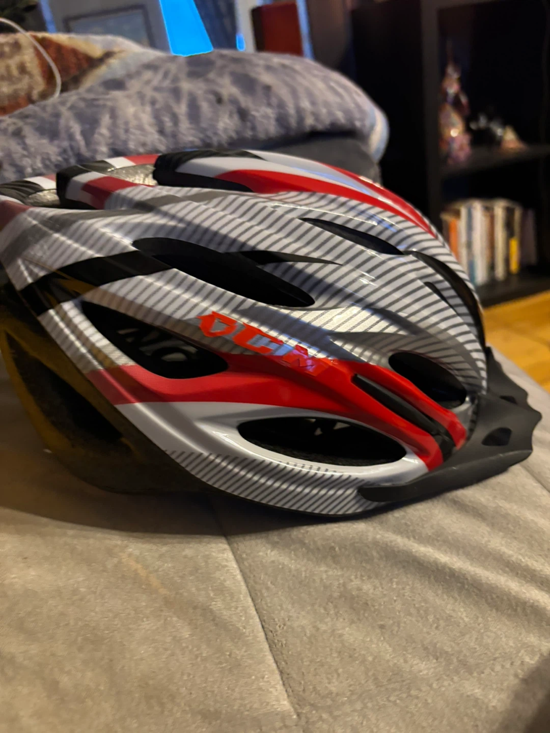 Bell Bike Helmet - Red/White/Grey