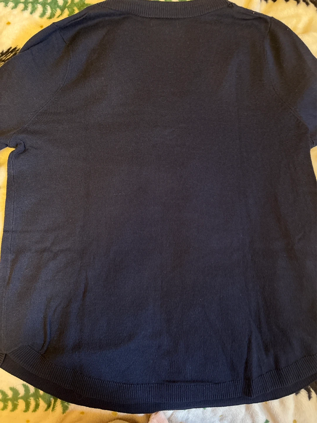 Ressentials Navy V-Neck Sweater - Size S - photo 4