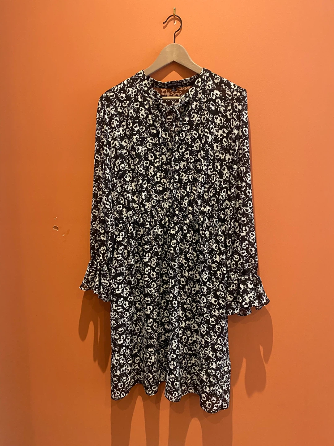 J crew Black Floral Print Dress