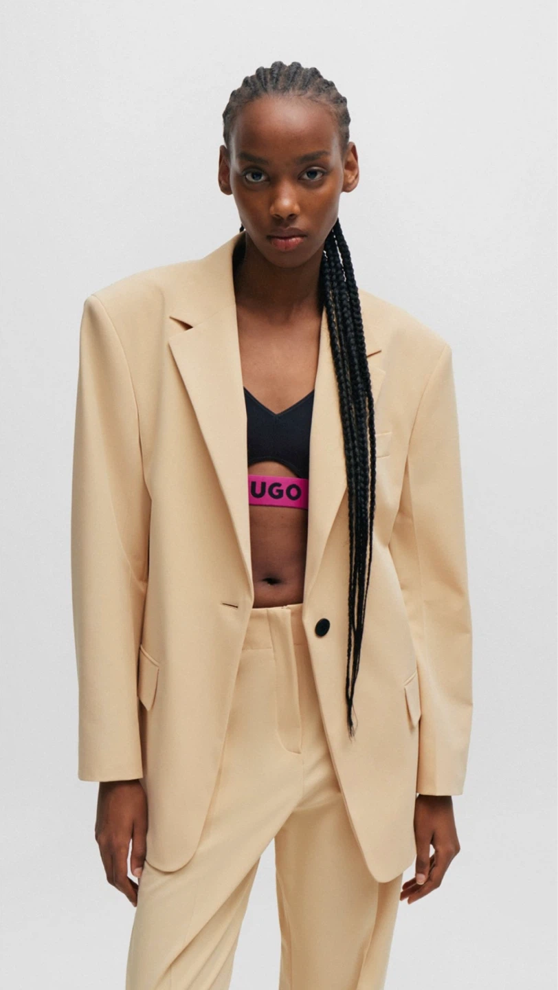 BNWT HUGO Oversize Neutral Blazer