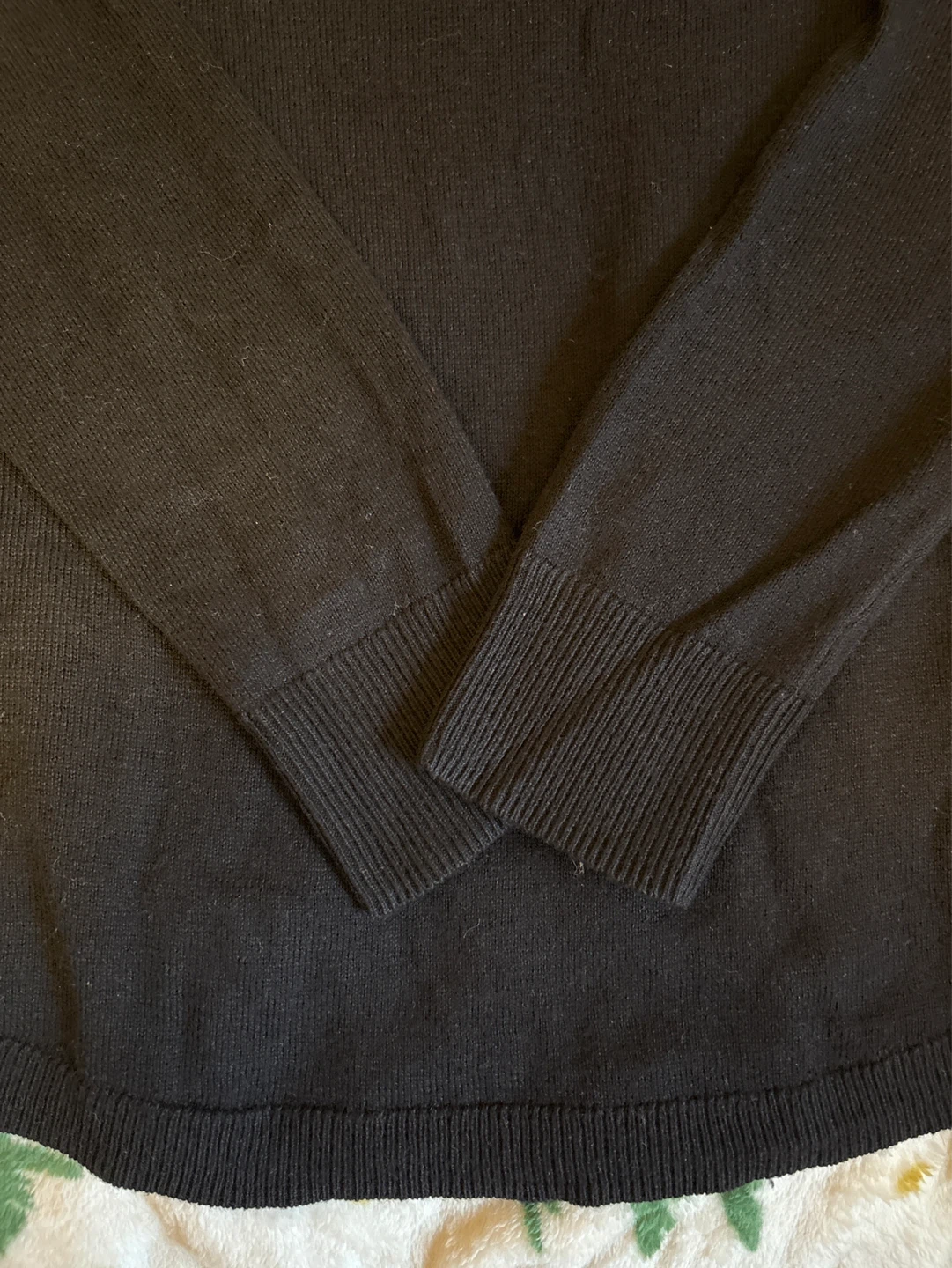 Essentials Black V-Neck Sweater - Size S - photo 2