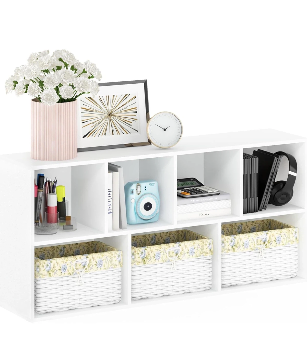 White 7-Cube Storage Shelf - photo 5