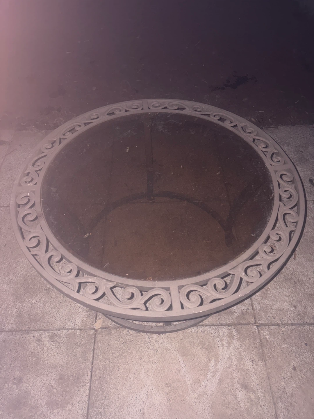 Round Outdoor Coffee Table