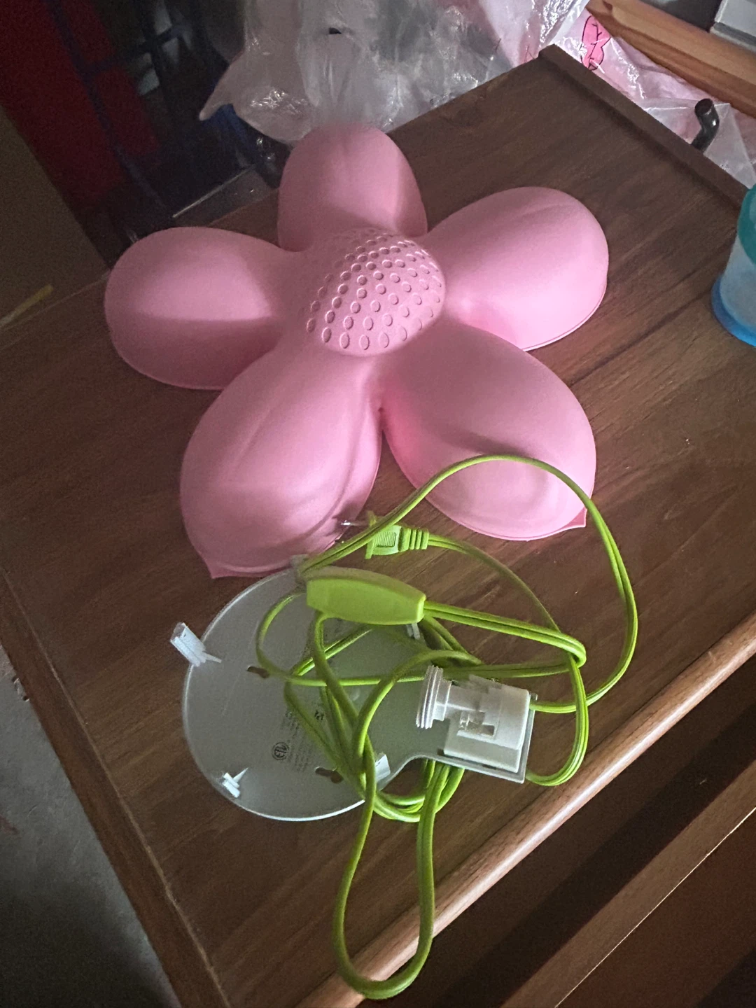 Ikea Pink Flower Shaped Lamp