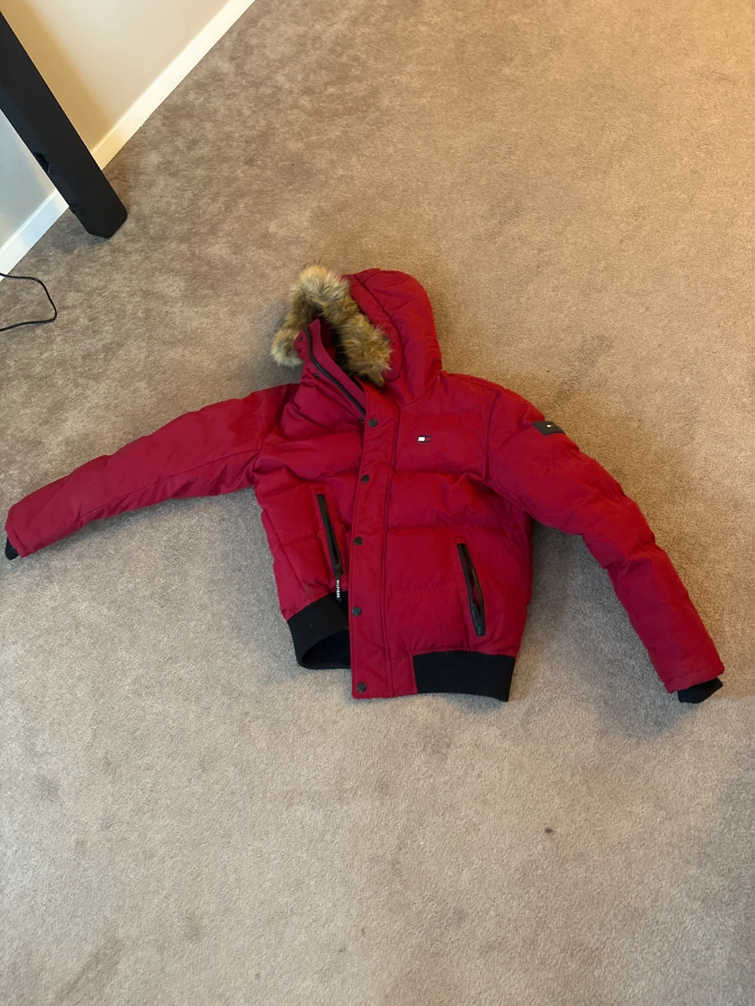 Tommy Hilfiger Puffer Jacket - Red