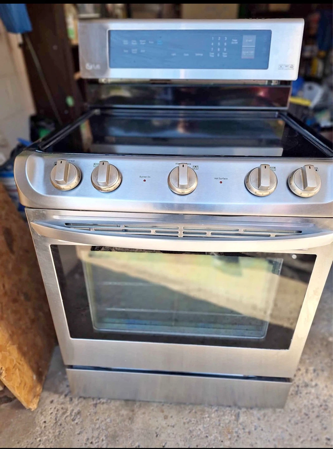 LG Stainless Steel Electric Range with Glass Top